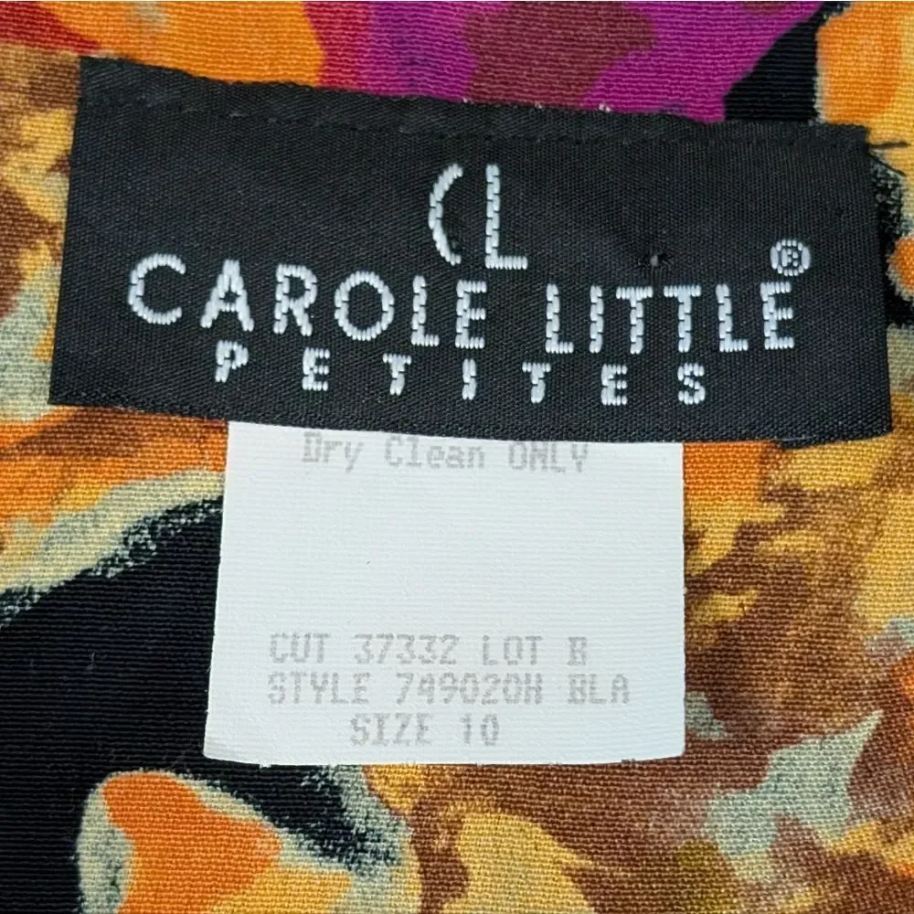 VTG Carole Little Embroidered Whimsigoth Dark Academia Witchy Art To Wear Top 10